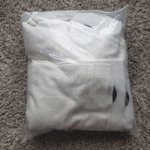 Koufall Linen Blend Curtains - Picture 2 of 5